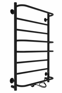 Полотенцесушитель электрический Indigo Europe Lux LELLE80-50BRRt 80x50 см чёрный муар